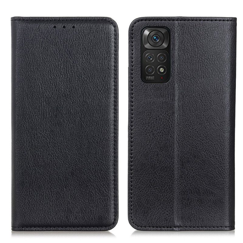 Schutzhülle Für Xiaomi Redmi Note 11 / 11S Flip Case Litschi-spaltleder-textur