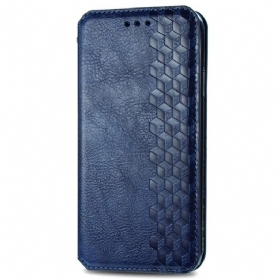 Schutzhülle Für Xiaomi Redmi Note 11 / 11S Flip Case Rautenstruktur In Lederoptik