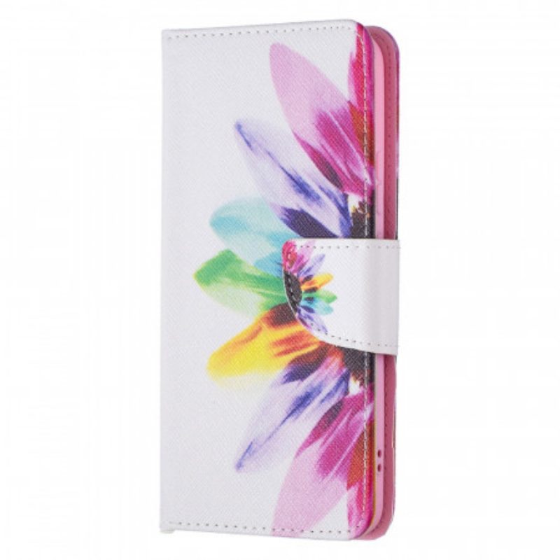 Flip Case Für Samsung Galaxy S22 Plus 5G Aquarellblume