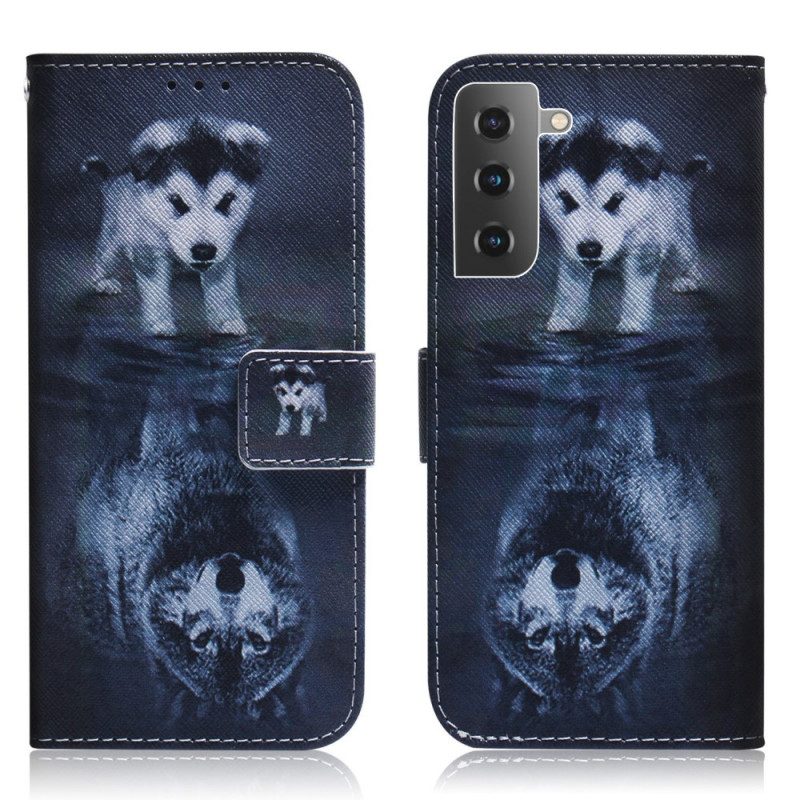 Flip Case Für Samsung Galaxy S22 Plus 5G Ernesto Der Wolf