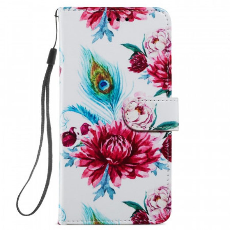 Flip Case Für Samsung Galaxy S22 Plus 5G Intensive Blumen