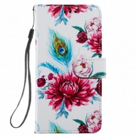 Flip Case Für Samsung Galaxy S22 Plus 5G Intensive Blumen