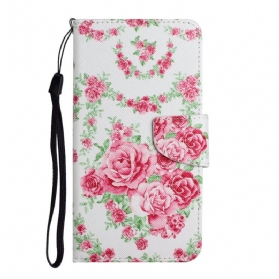 Flip Case Für Samsung Galaxy S22 Plus 5G Liberty Royal Blumen