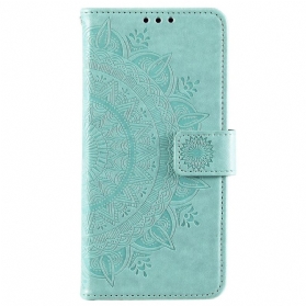 Flip Case Für Samsung Galaxy S22 Plus 5G Sonnenmandala