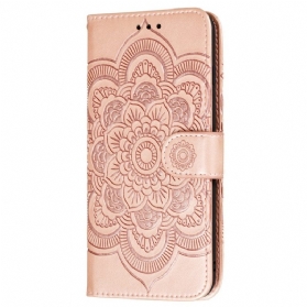 Flip Case Für Samsung Galaxy S22 Plus 5G Vollständiges Mandala