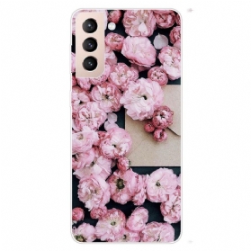 Handyhülle Für Samsung Galaxy S22 Plus 5G Pinke Blumen