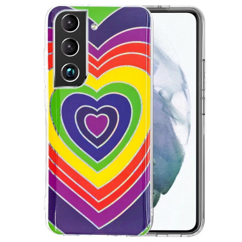 Hülle Für Samsung Galaxy S22 Plus 5G Psychedelisches Herz