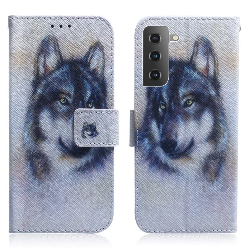 Lederhüllen Für Samsung Galaxy S22 Plus 5G Hunde-look