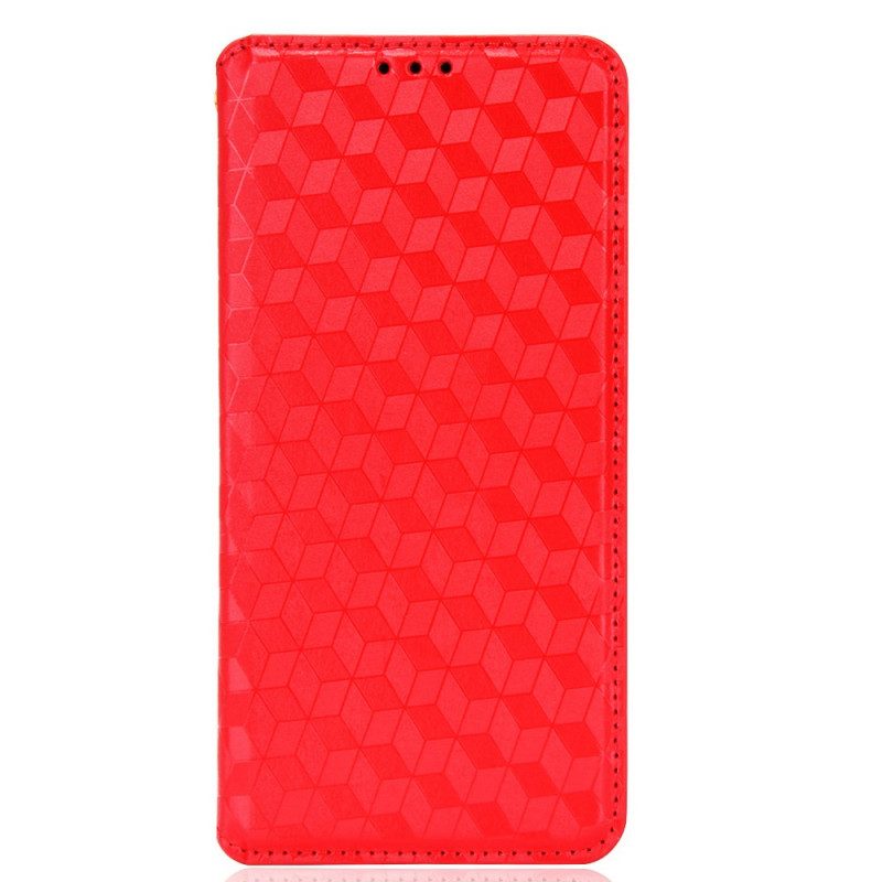 Schutzhülle Für Samsung Galaxy S22 Plus 5G Flip Case Diamant-ledereffekt