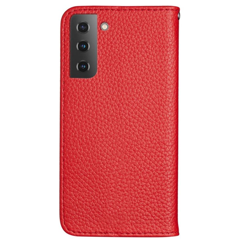 Schutzhülle Für Samsung Galaxy S22 Plus 5G Flip Case Kunstleder Litschi Ultra Chic