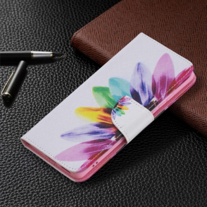 Flip Case Für Huawei P50 Pro Aquarellblume