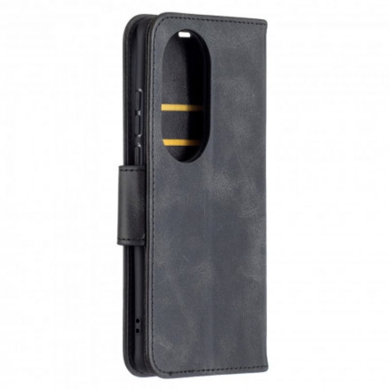 Flip Case Für Huawei P50 Pro Flip Case Glatte Klappe Schräg