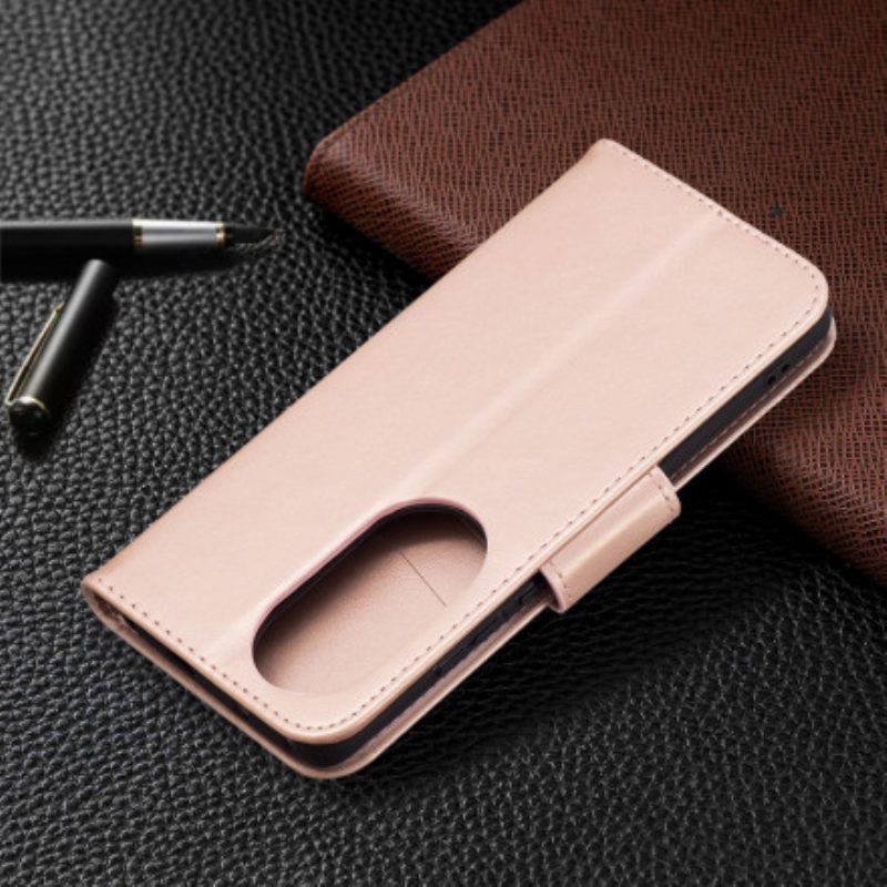 Flip Case Für Huawei P50 Pro Flip Case Schmetterlinge Und Schräge Klappe