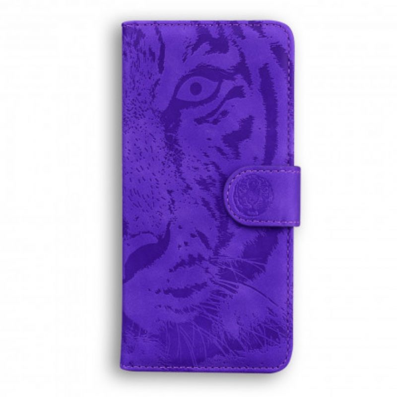 Flip Case Für Huawei P50 Pro Tiger-gesichtsdruck