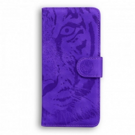 Flip Case Für Huawei P50 Pro Tiger-gesichtsdruck