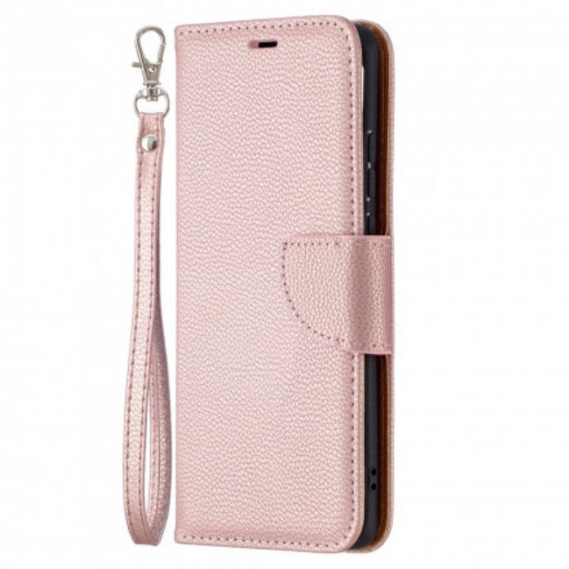 Lederhüllen Für Huawei P50 Pro Flip Case Lychee Rabat Oblique