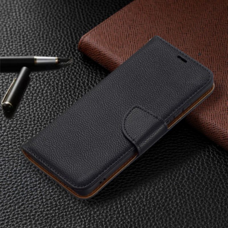 Lederhüllen Für Huawei P50 Pro Flip Case Lychee Rabat Oblique