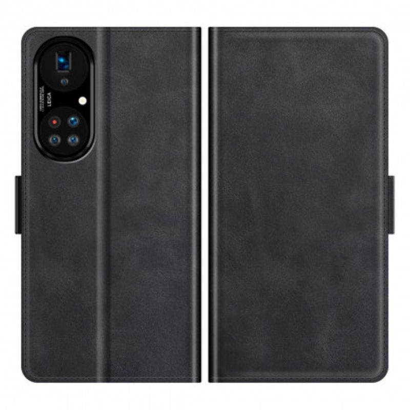 Lederhüllen Für Huawei P50 Pro Stil: Lederdesign