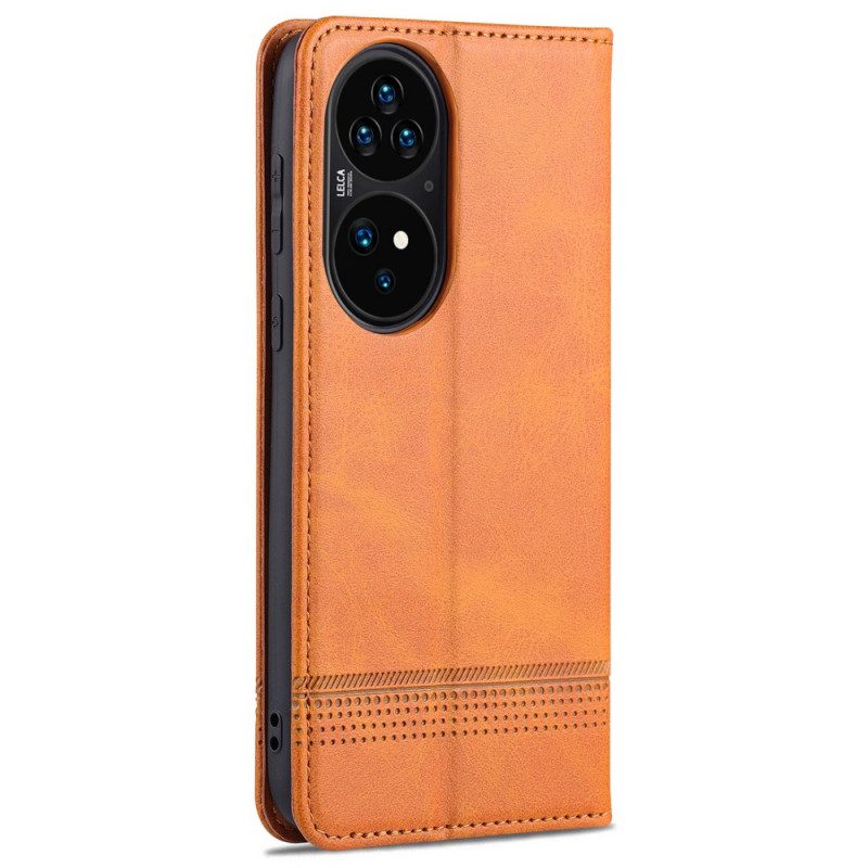 Schutzhülle Für Huawei P50 Pro Flip Case Azns Leder-styling