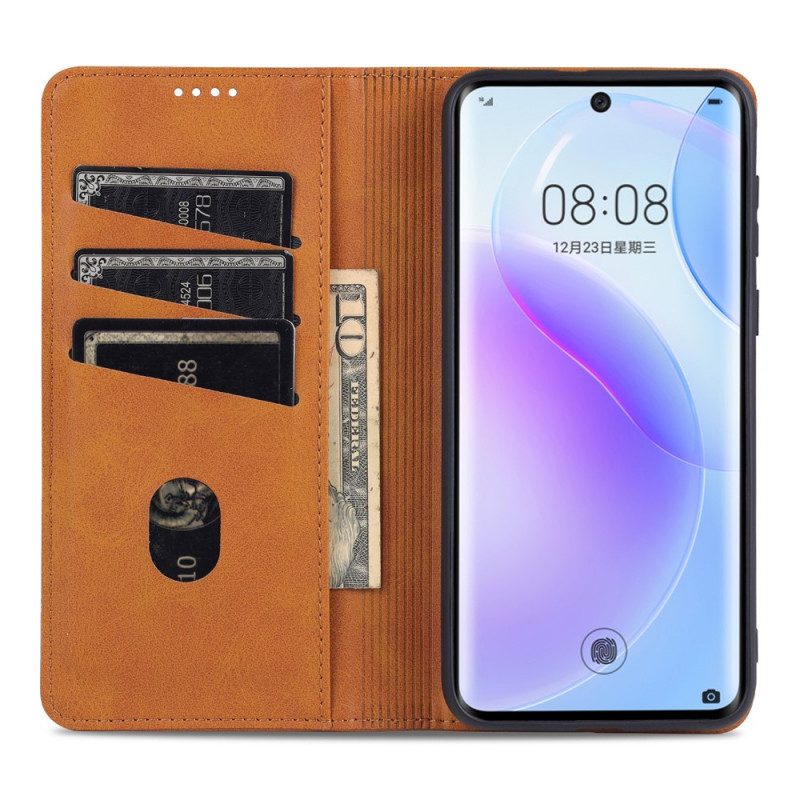 Schutzhülle Für Huawei P50 Pro Flip Case Azns Leder-styling