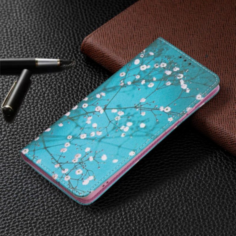 Schutzhülle Für Huawei P50 Pro Flip Case Blühende Zweige