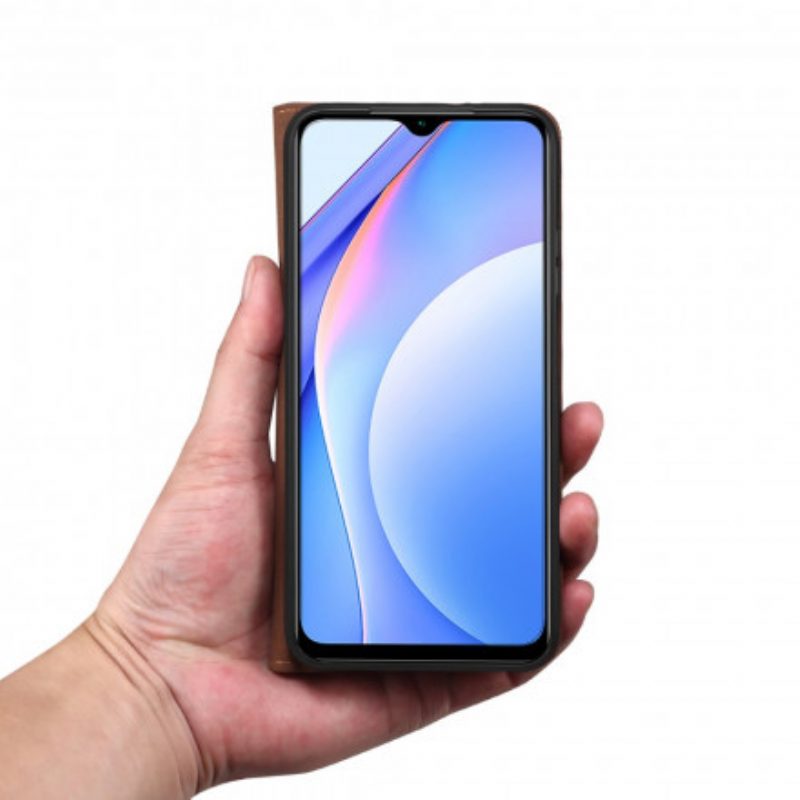 Schutzhülle Für Huawei P50 Pro Flip Case Gewachstes Kunstleder