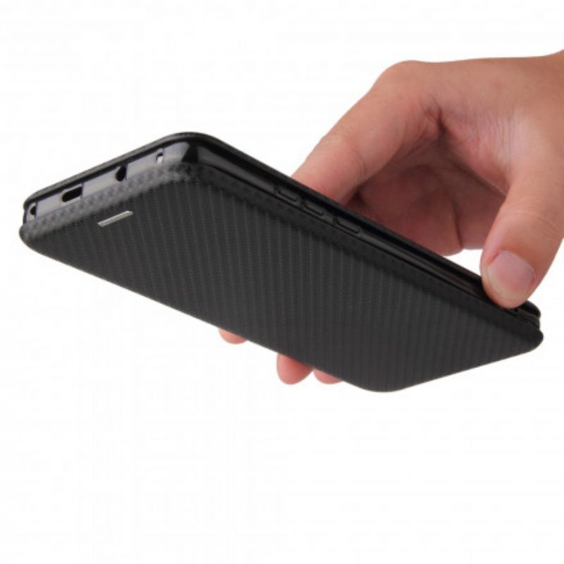 Schutzhülle Für Huawei P50 Pro Flip Case Kohlefaser