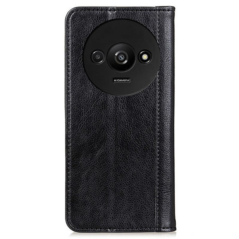 Flip Case Poco C61 Spaltleder