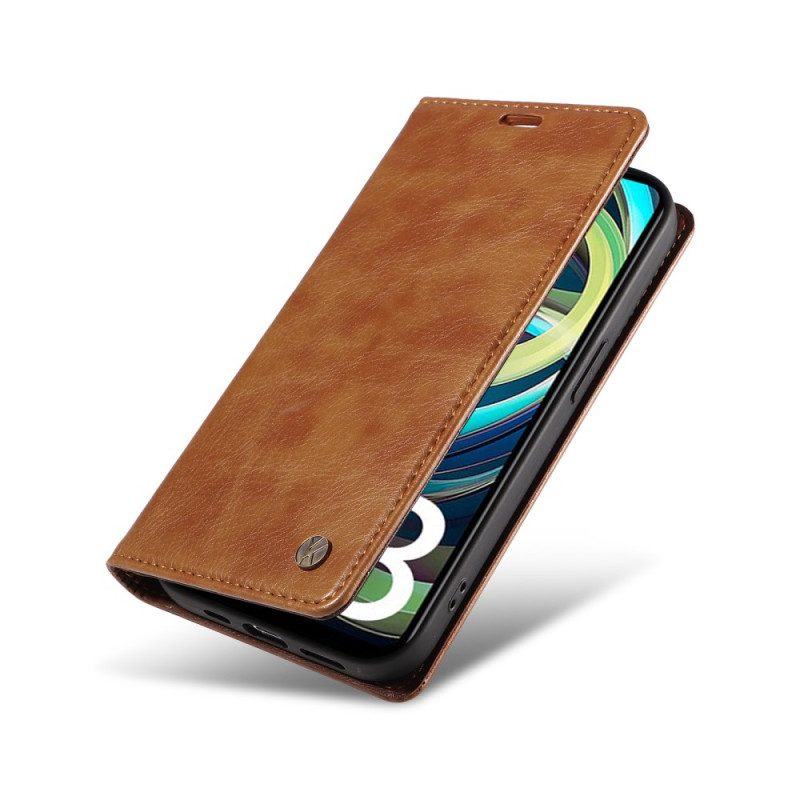 Flip Case Poco C61 Yikatu-niete