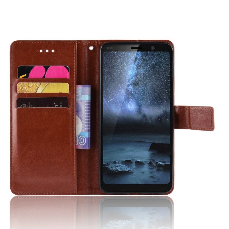 Flip Case Für Nokia 9 PureView Auffälliges Kunstleder