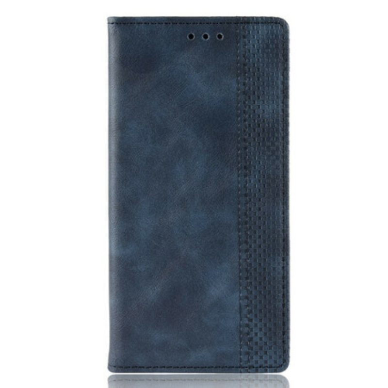 Schutzhülle Für Nokia 9 PureView Flip Case Stilisierter Vintage-ledereffekt