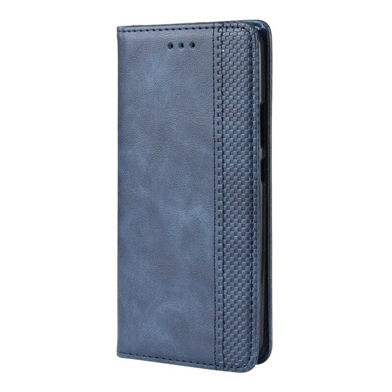 Schutzhülle Für Nokia 9 PureView Flip Case Stilisierter Vintage-ledereffekt