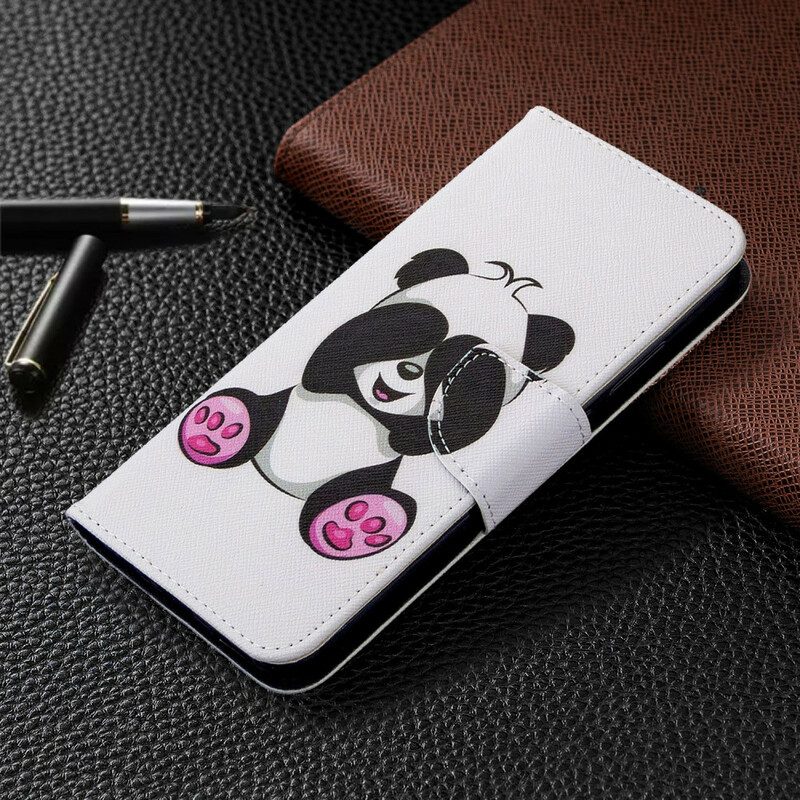 Flip Case Für Huawei P40 Lite E Panda-spaß