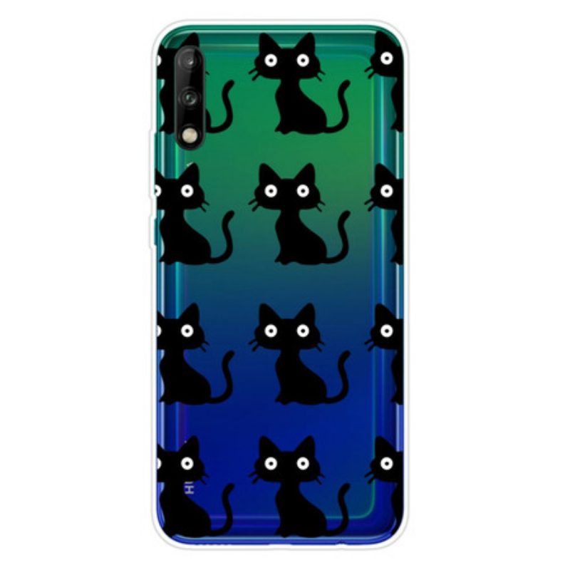 Hülle Für Huawei P40 Lite E Mehrere Schwarze Katzen