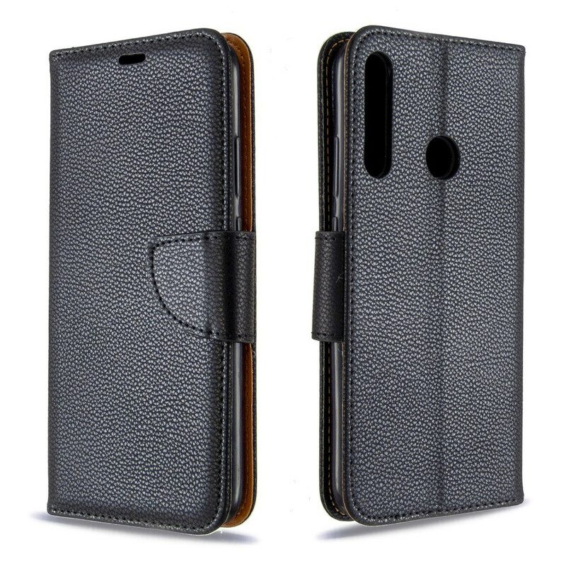 Lederhüllen Für Huawei P40 Lite E Flip Case Lychee Rabat Oblique