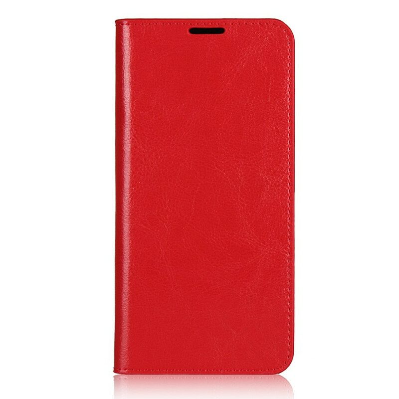 Schutzhülle Für Huawei P40 Lite E Flip Case Echtes Leder