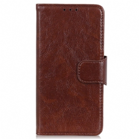 Flip Case Für Xiaomi Redmi Note 12 4G Gespaltenes Nappaleder