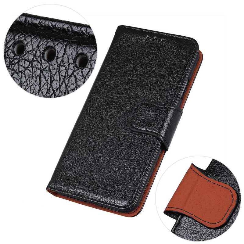 Flip Case Für Xiaomi Redmi Note 12 4G Gespaltenes Nappaleder