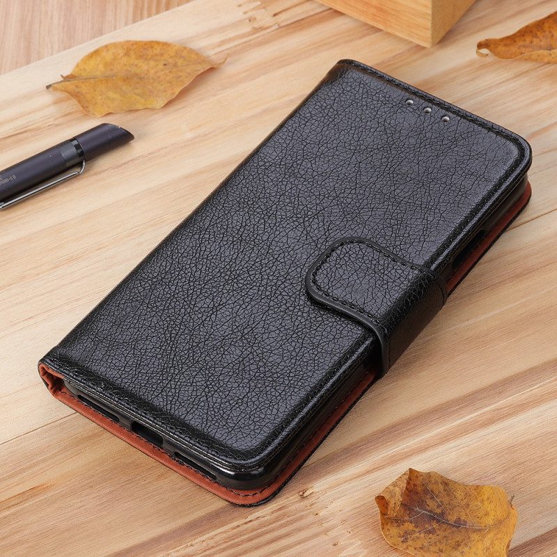 Flip Case Für Xiaomi Redmi Note 12 4G Gespaltenes Nappaleder