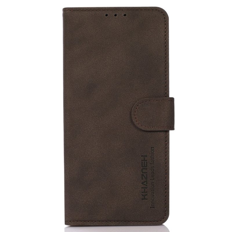 Flip Case Für Xiaomi Redmi Note 12 4G Khazneh-ledereffekt