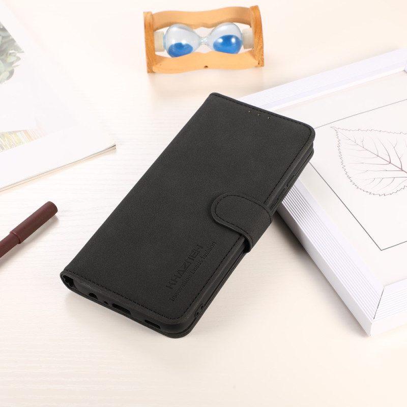 Flip Case Für Xiaomi Redmi Note 12 4G Khazneh-ledereffekt