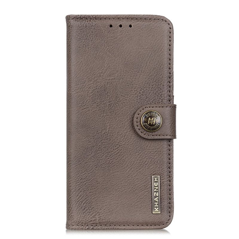 Flip Case Für Xiaomi Redmi Note 12 4G Kunstleder Retro Khazneh