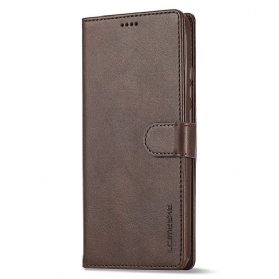 Flip Case Für Xiaomi Redmi Note 12 4G Ledereffekt Lc.imeeke