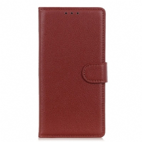 Flip Case Für Xiaomi Redmi Note 12 4G Traditionelles Kunstleder