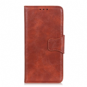 Flip Case Für Xiaomi Redmi Note 12 4G Wendeverschluss Aus Spaltleder