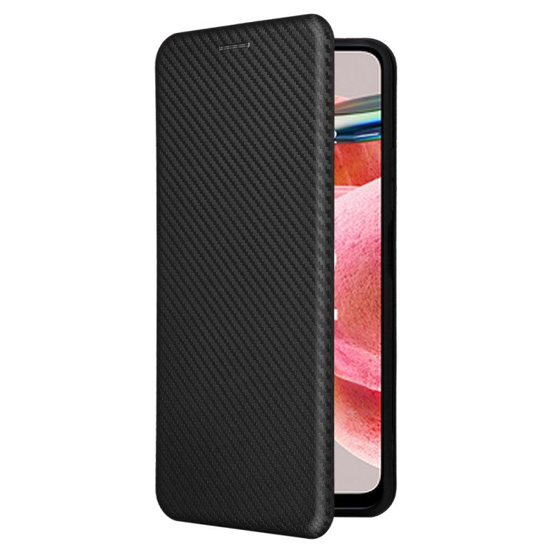 Schutzhülle Für Xiaomi Redmi Note 12 4G Flip Case Kohlefaser