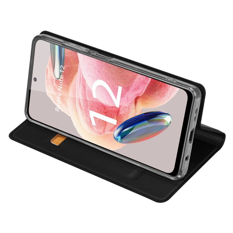 Schutzhülle Für Xiaomi Redmi Note 12 4G Flip Case Skin-pro-serie Dux Ducis