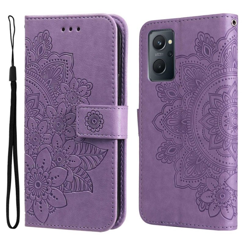 Flip Case Für Realme 9i Mandala-blumen