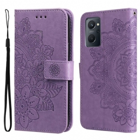 Flip Case Für Realme 9i Mandala-blumen