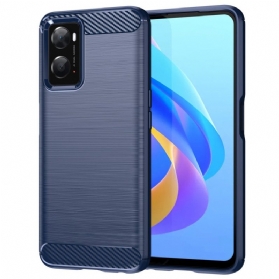 Handyhülle Für Realme 9i Gebürstete Kohlefaser